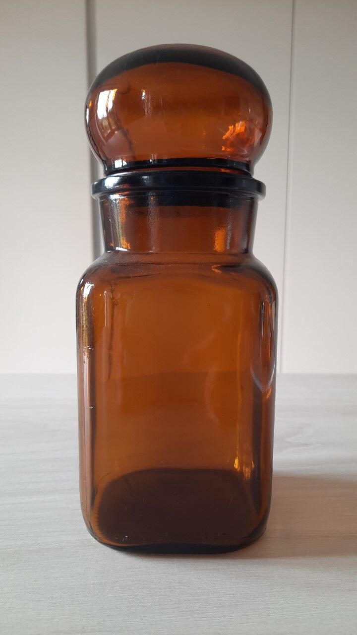 Bocal verre ambré