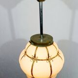 Pink Blown Glass Pendant Light