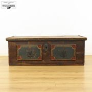 Antique Painted Folk art bridal chest