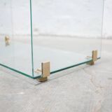 Console vintage en verre