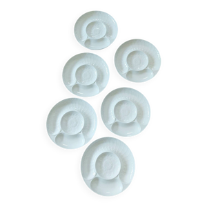 Service de 6 assiettes - porcelaine
