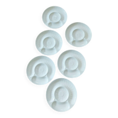 Service de 6 assiettes à artichauts - Porcelaine Pillivuyt