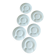 Service of 6 artichoke plates - Pillivuyt porcelain