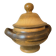 Grande soupière légumier Longchamp en grès vintage