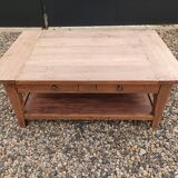 Old walnut coffee table