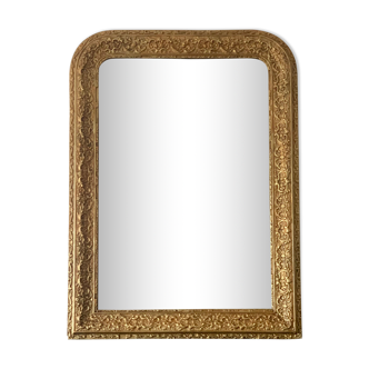 Mirror fireplace trumeau Louis philippe gilded