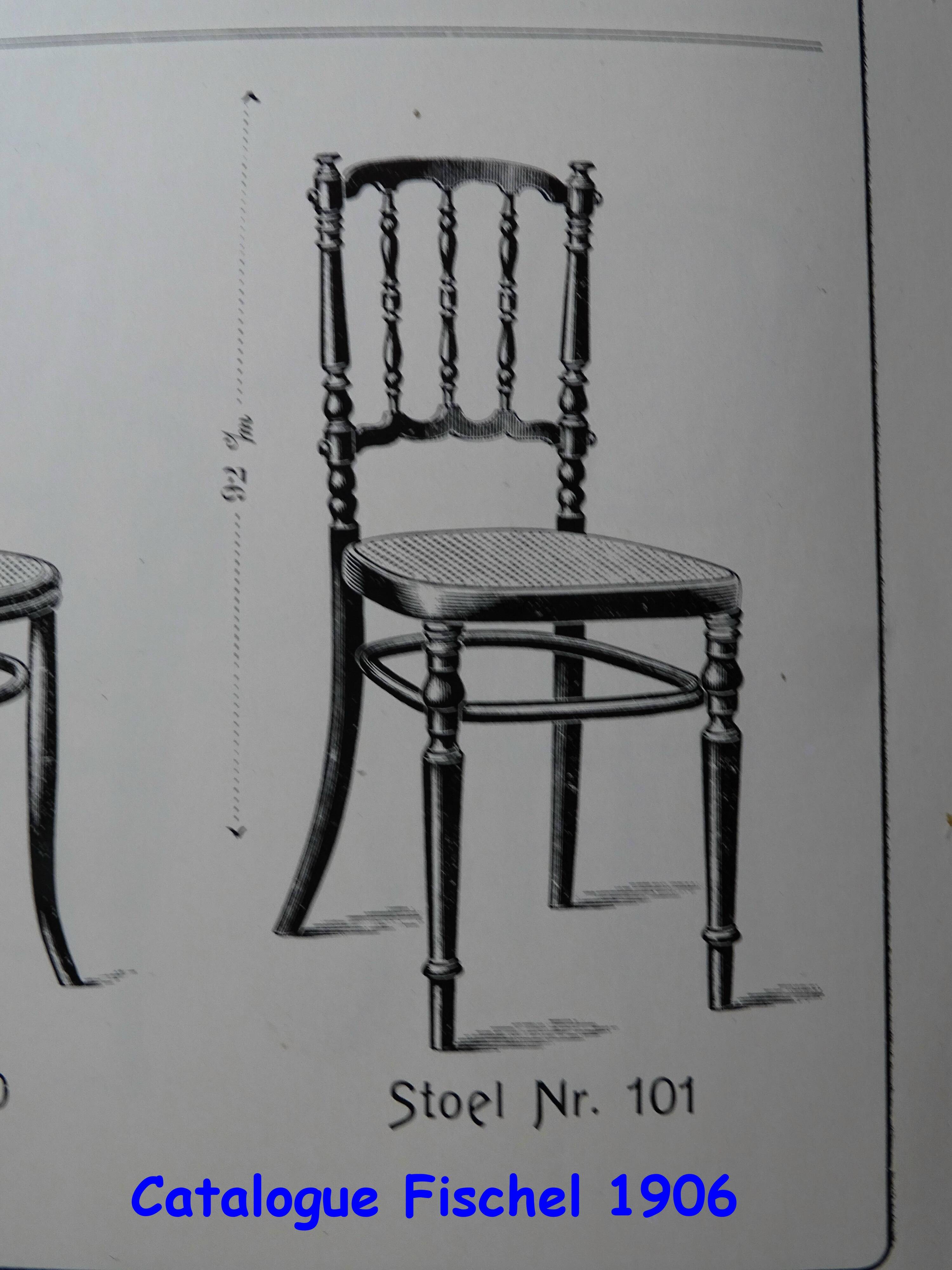 Fischel chair, Napoleon III type Bent wood, circa 1900 - bistro -Canadian-