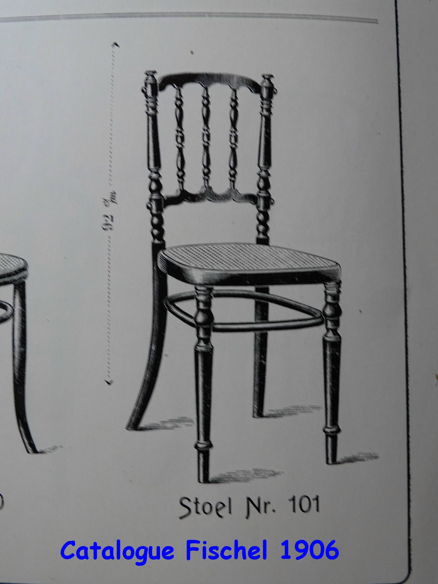 Fischel chair, Napoleon III type Bent wood, circa 1900 - bistro -Canadian-
