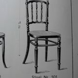 Fischel chair, Napoleon III type Bent wood, circa 1900 - bistro -Canadian-