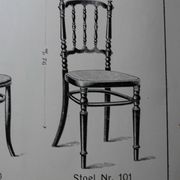Fischel chair, Napoleon III type Bent wood, circa 1900 - bistro -Canadian-
