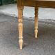 Interior's extendable round dining table with shutters, renovated in solid wood, 15