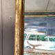 Restored antique gilded mirror – large format
