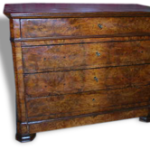 LOUIS PHILIPPE style COMMODE in Walnut
