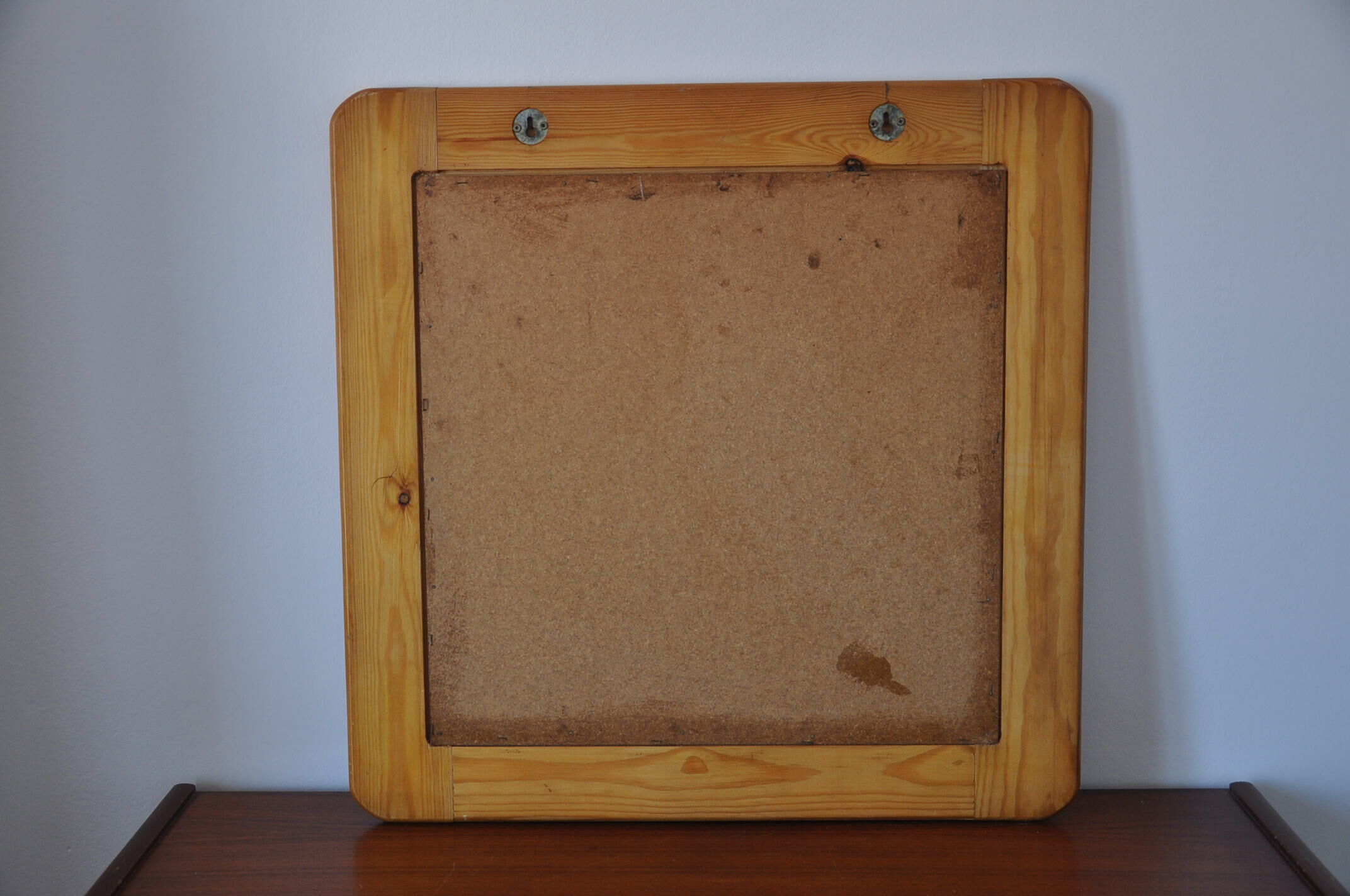 Wooden mirror 70s pine