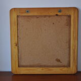 Miroir en bois années 70 pin