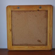 Miroir en bois années 70 pin