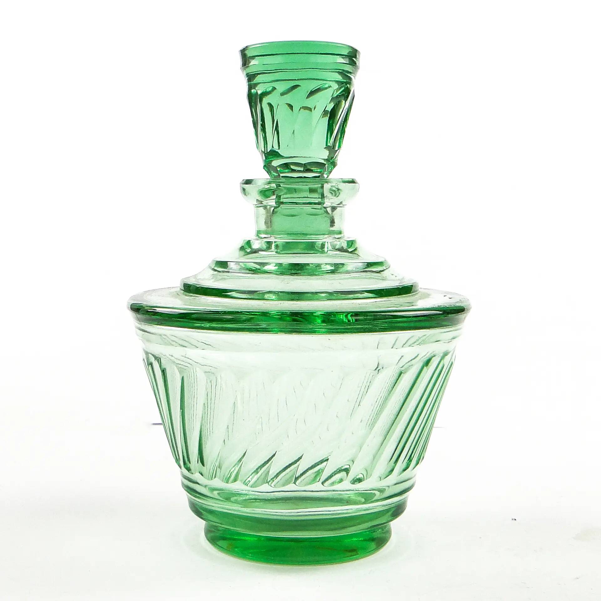 Carafe, Art Deco, crystal, Moser, Czechoslovakia, 1930s