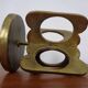 Brutalist Bronze Candle Holder, 1960s