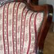 Louis Philippe style armchair with footrest from the 19th century.