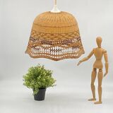 Pendant lamp / rattan / wicker / cane / vintage natural fibers