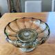 Coupe art déco en verre et métal chromé