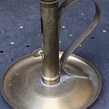Candlestick, thumbtack, cellar rat, brass, copper, old, collector