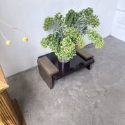 Art Deco coffee table in lacquer and brass