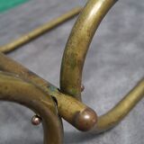 Bauhaus Tubular Brass Side Table, 1930s