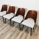 Dining Chairs by Radomir Hoffman for Ton, 1950s, Set of 4