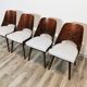 Chaises de salle à manger par Radomir Hoffman pour ton, années 1950, Set de 4