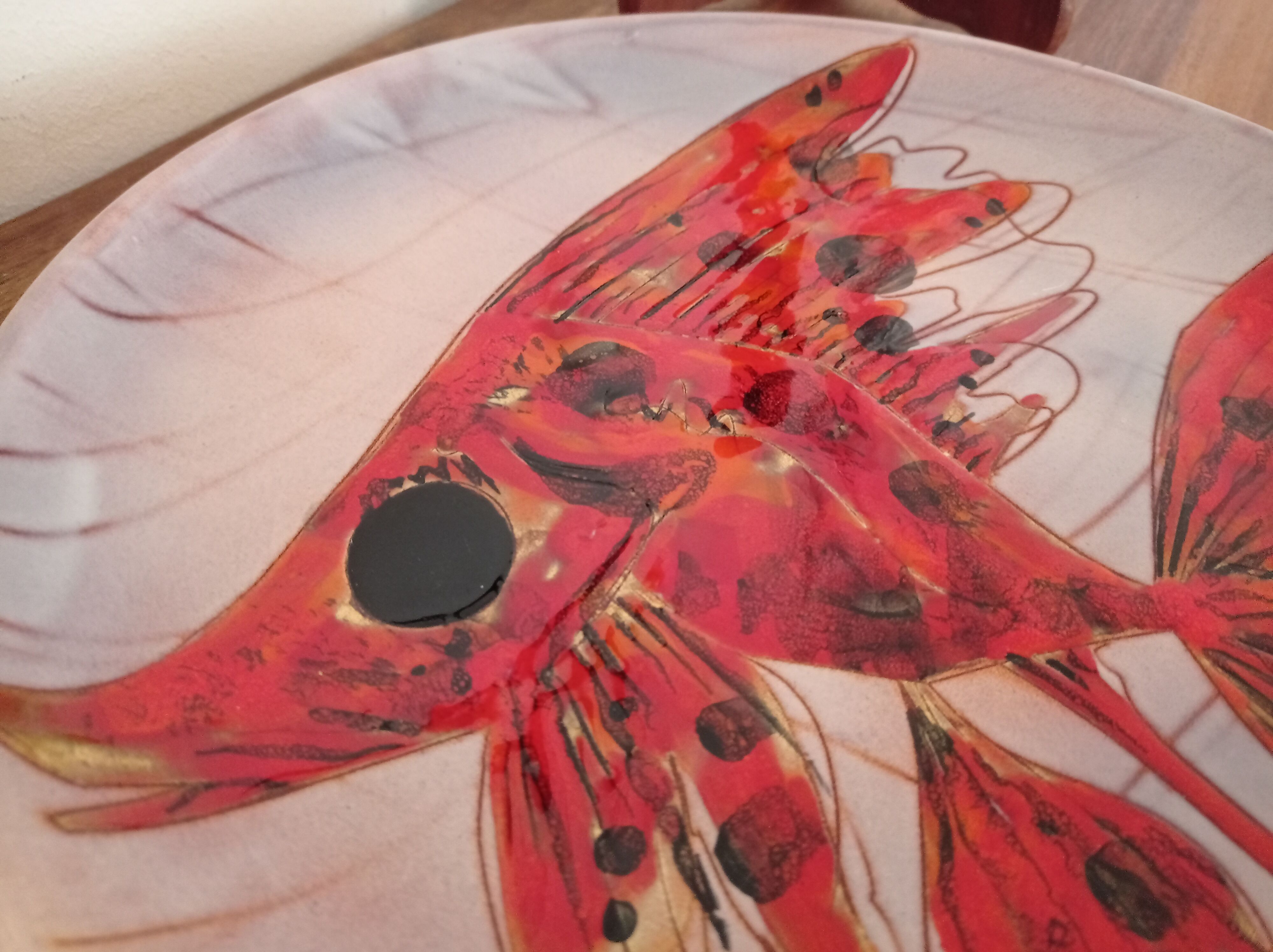 Plat Monique Brunner, Vallauris, ⌀ 32 cms