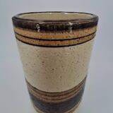 Ceramic scroll vase by Aldo Londi for Bitossi, Sahara model, Italy mid century