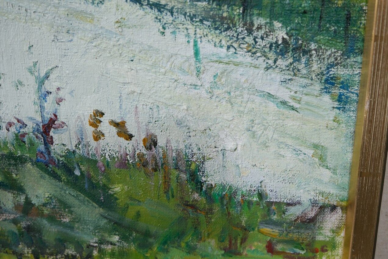 Oil on canvas by Gunnar Herman Berglund 1970