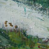 Oil on canvas by Gunnar Herman Berglund 1970