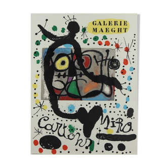 Miró Cartons - original exhibition poster, Maeght Gallery, 1965