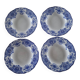 4 assiettes creuses Dordrecht Boch Frères La Louvière