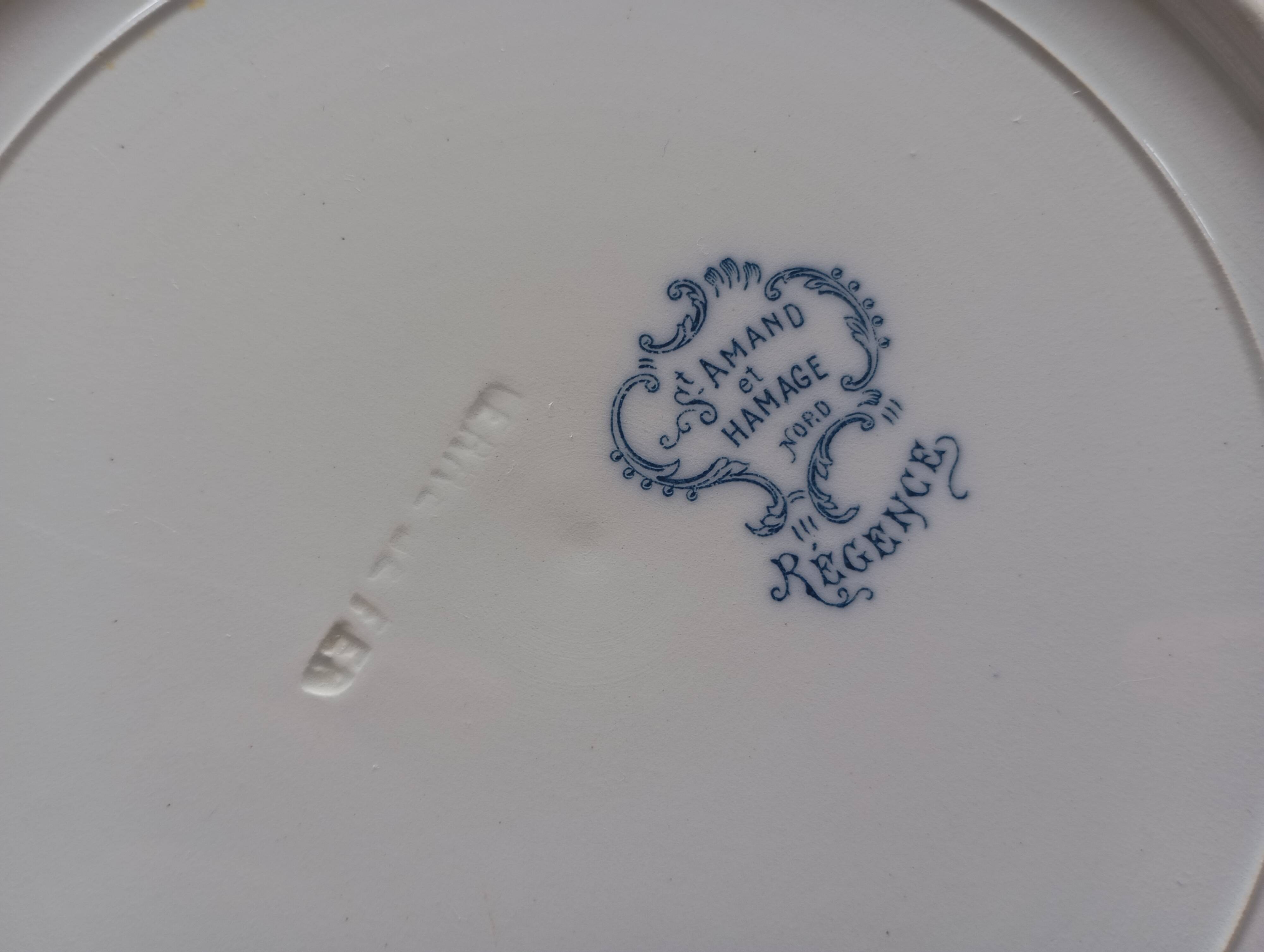 Flat plates ironstone St Amand Hamage 'Regency'