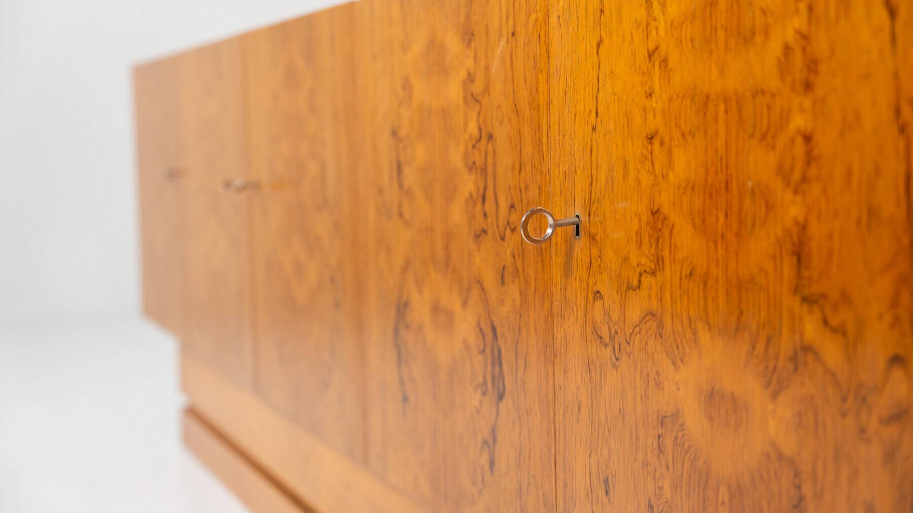 Mid-Century Modern Sideboard, Wood and Travertine, 1970s