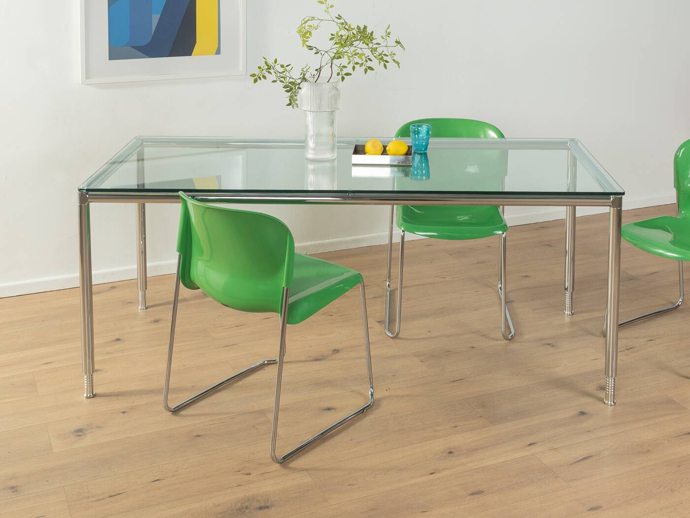 1960s Adjustable Glass Desk by Bosse