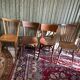 Set 4 vintage mismatched bistro chairs 50