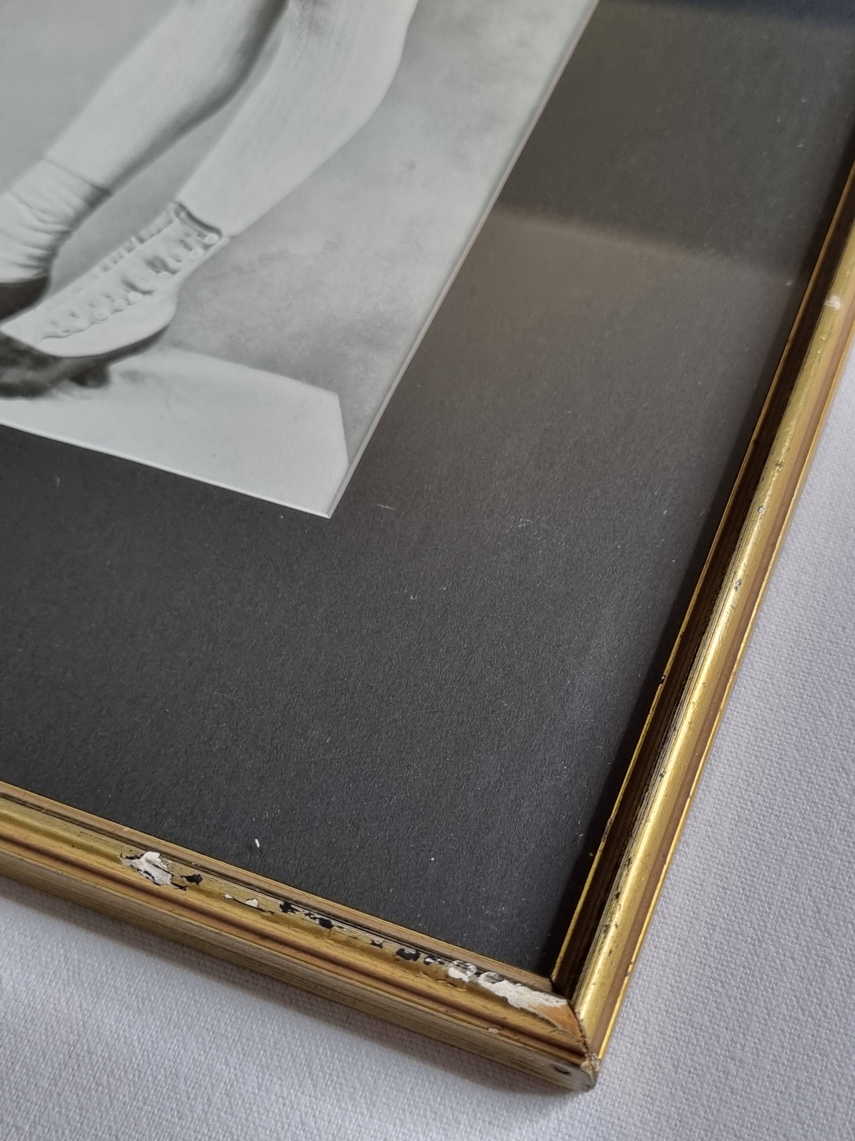 Original photogravure on glossy paper, Model in stockings and shoes 1900