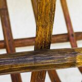 Bamboo rattan magazine rack 1960s