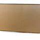 Veneered burl walnut chest of drawers with light warm brown glass top