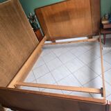 Solid oak bed from the 1960s