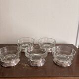 lot of 5 silver-plated metal fruit bowls in syrup made in Italy