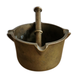 Brass mortar and pestle