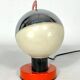 Space age Italian metal and plastic table lamp from 60s