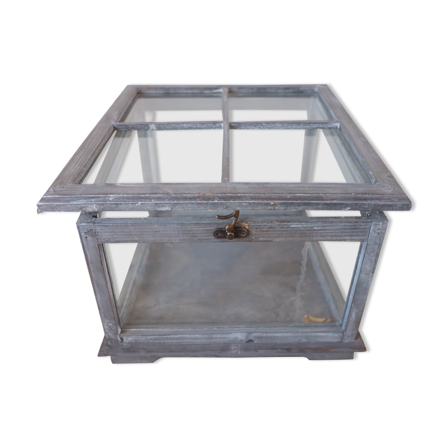 Skated wooden greenhouse