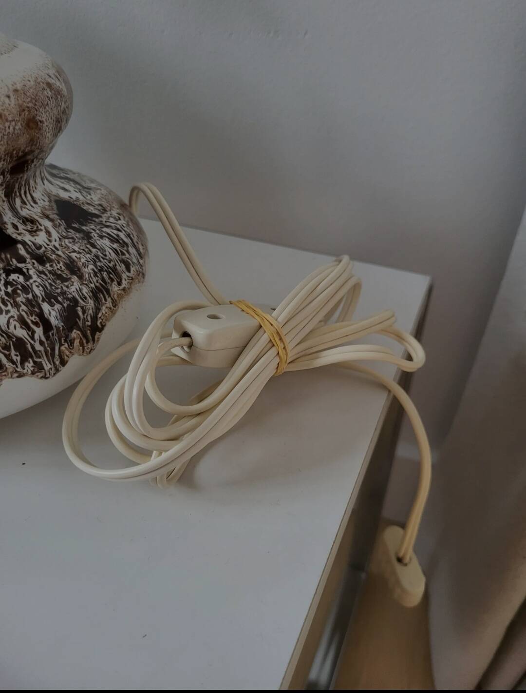 Vintage Fat lava tafellamp met bruintinten, jaren 1970