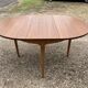 Table ronde scandinave avec rallonge